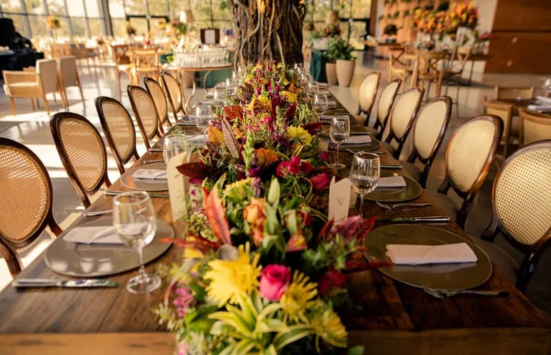 Detalhes de decoração em casamento